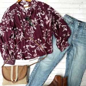 Part Two puff sleeve blouse